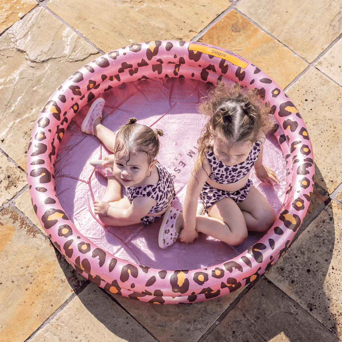 Swim Essentials Schwimmbad-Roségold-Panther-Druck