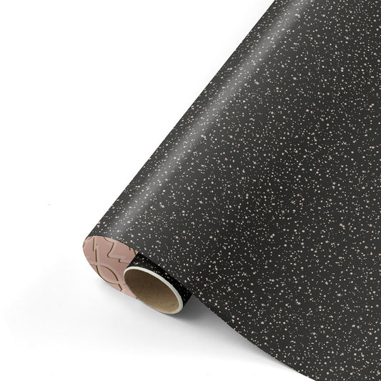 Collectiv Warehouse dubbelzijdig inpakpapier Twinkling Stars zwart