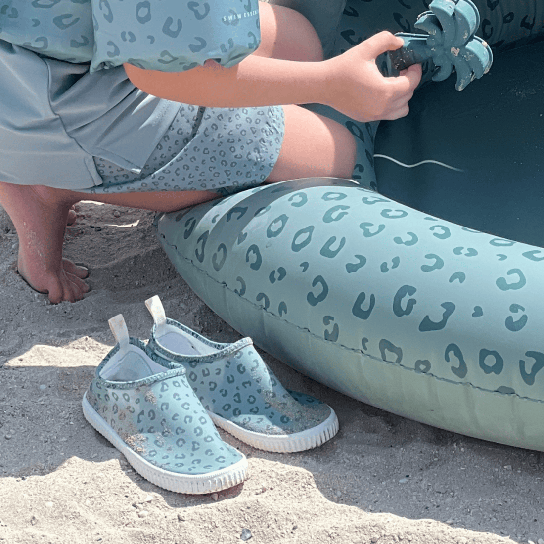 Swim Essentials Waterschoenen Groen Panterprint
