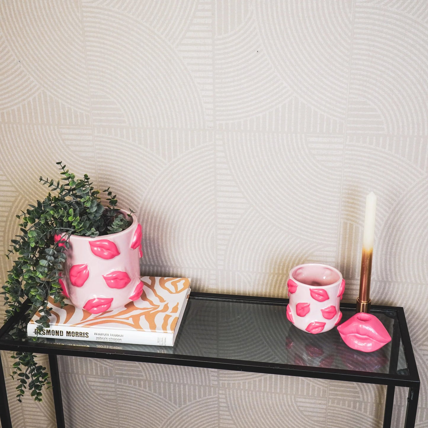 Housevitamin planten pot lippen roze