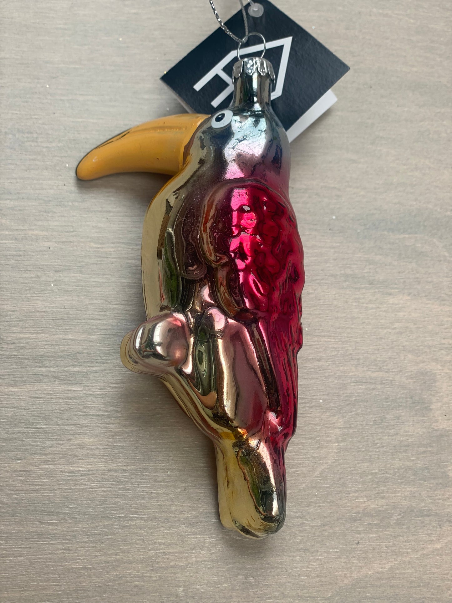 Housevitamin Kerstornament Toekan Glas