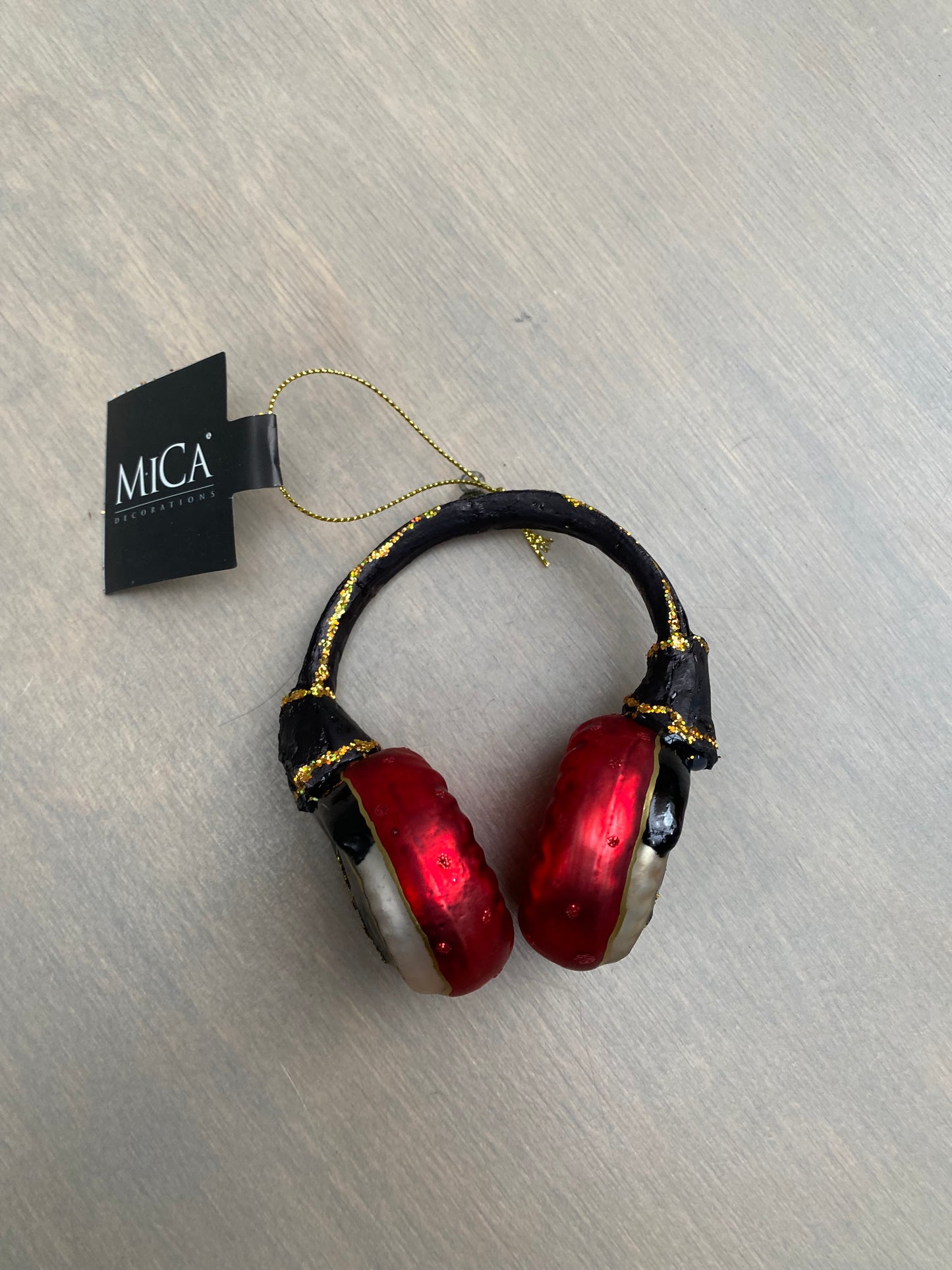 Mica Kerstornament Headphone