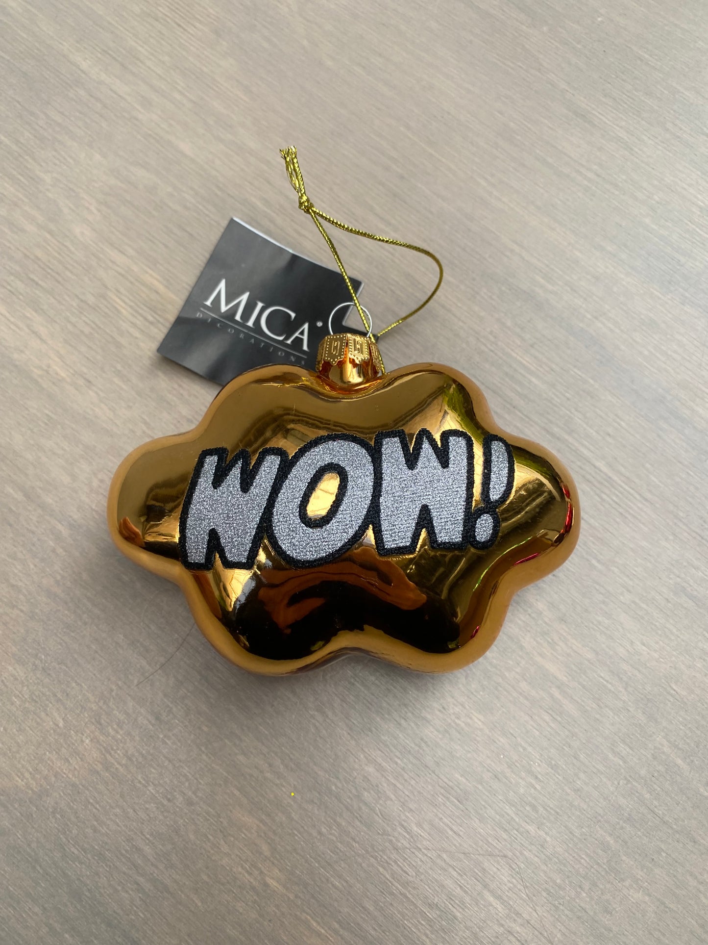 Mica Kerstornament Wow
