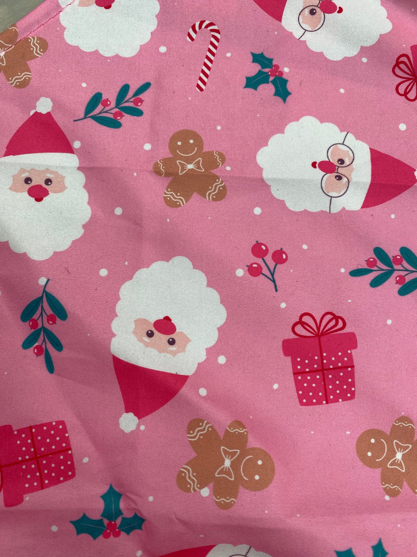 Honden Bandana Roze Kerstman 63 cm