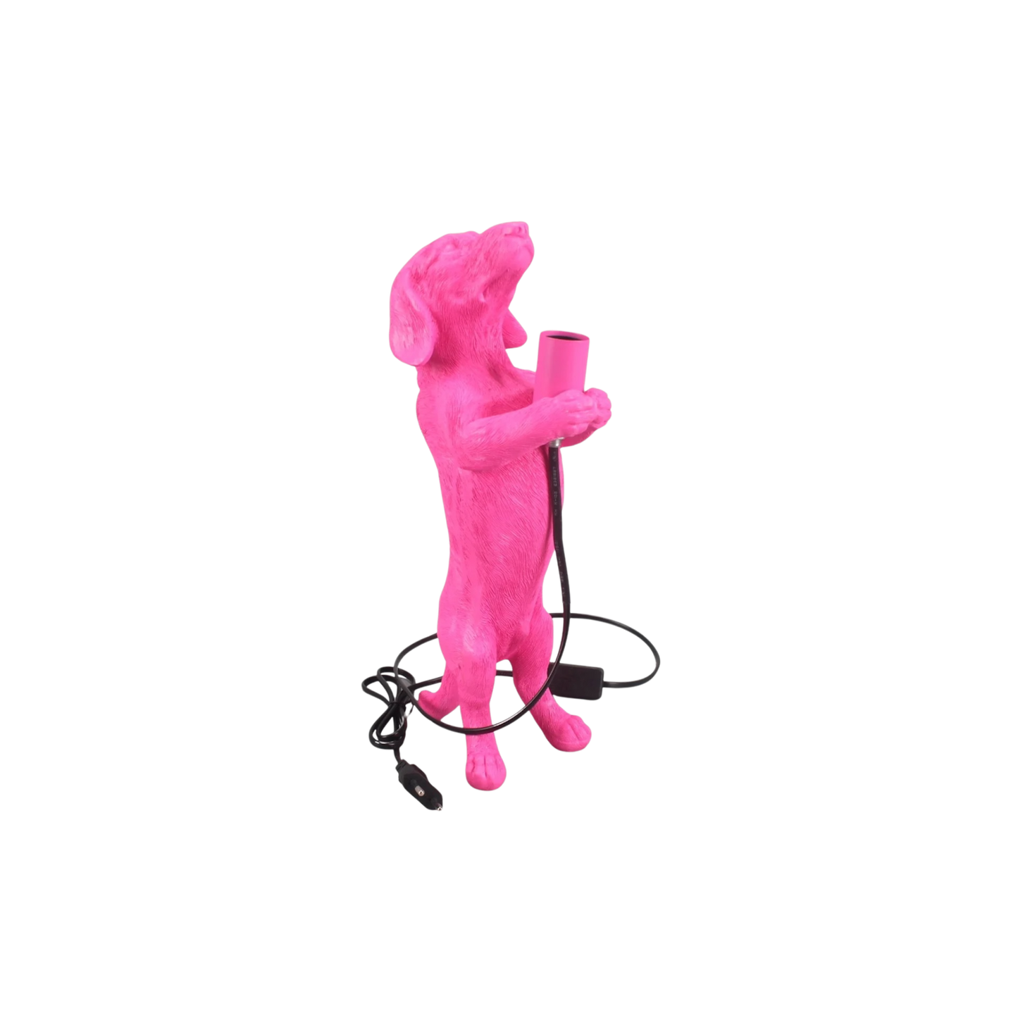 Housevitamin Tafellamp Teckel Polyresin Roze