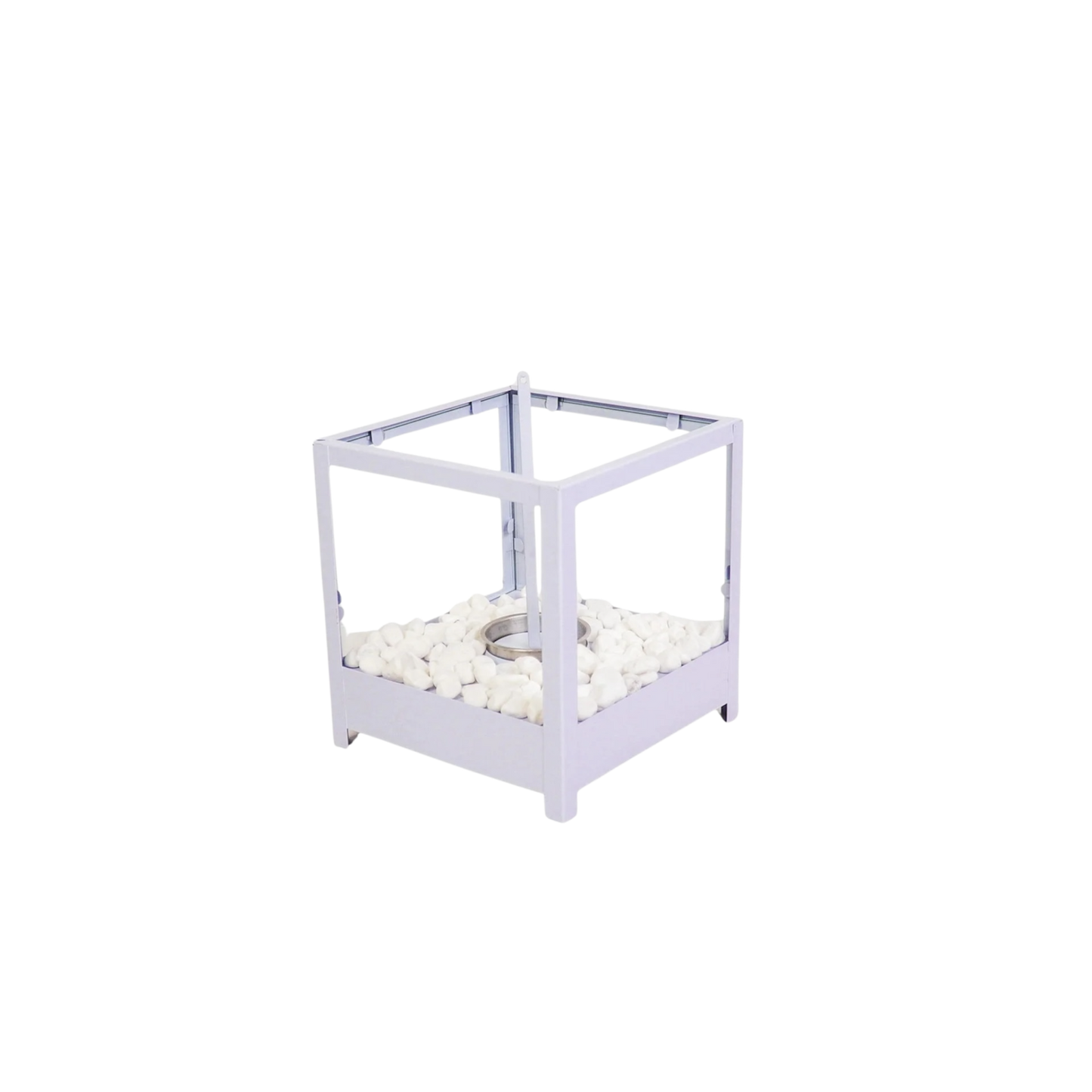 Housevitamin Tafel Haard Vierkant  Metaal/Glas Lila