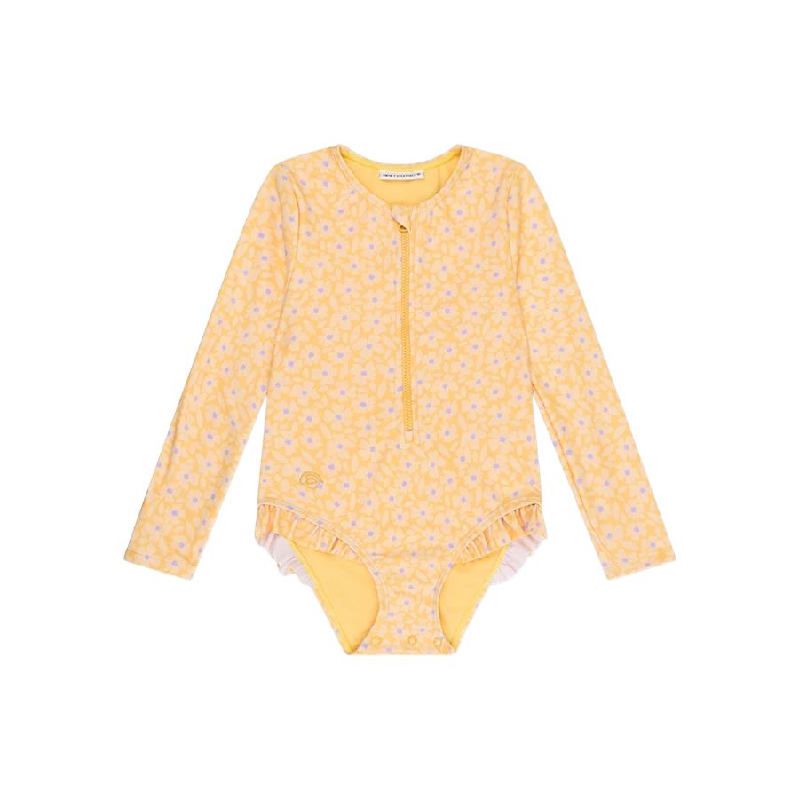 Swim Essentials UV Badpak met lange mouwen Florish Geel