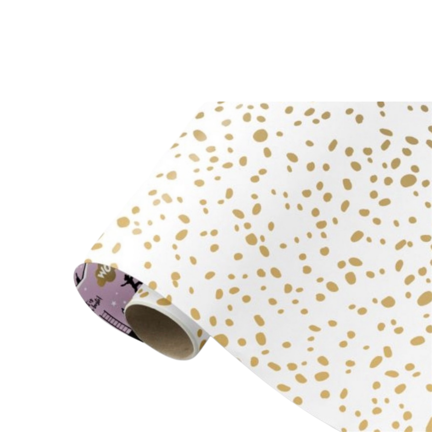 Collectiv Warehouse dubbelzijdig inpakpapier wit/goud/roze