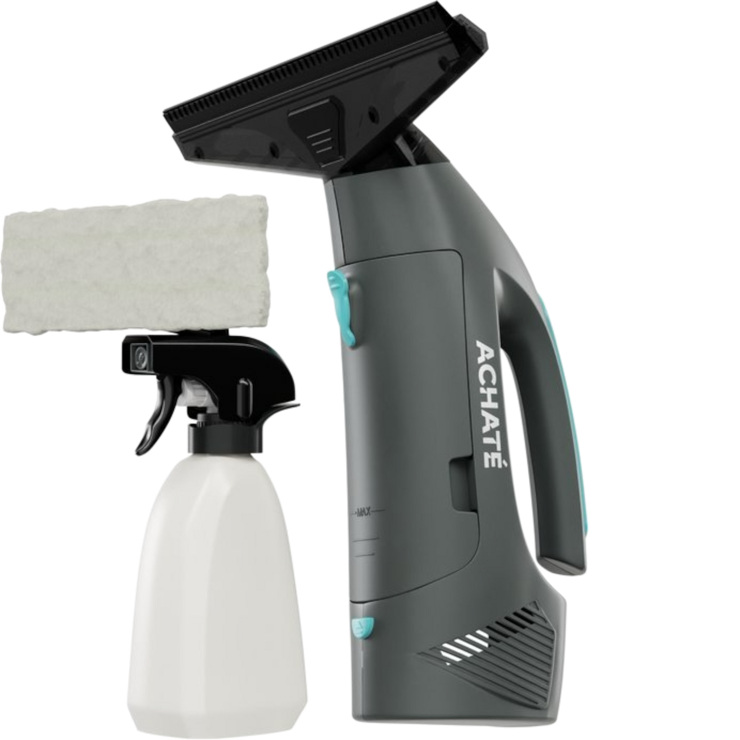 Achaté Vacuum Raamwisser – Elektrische Ruitenreiniger – Oplaadbare Ramenwasser – Met Inwasser – 40 min Accu – Raamzuiger voor Streeploos Schone Ramen en Spiegels
