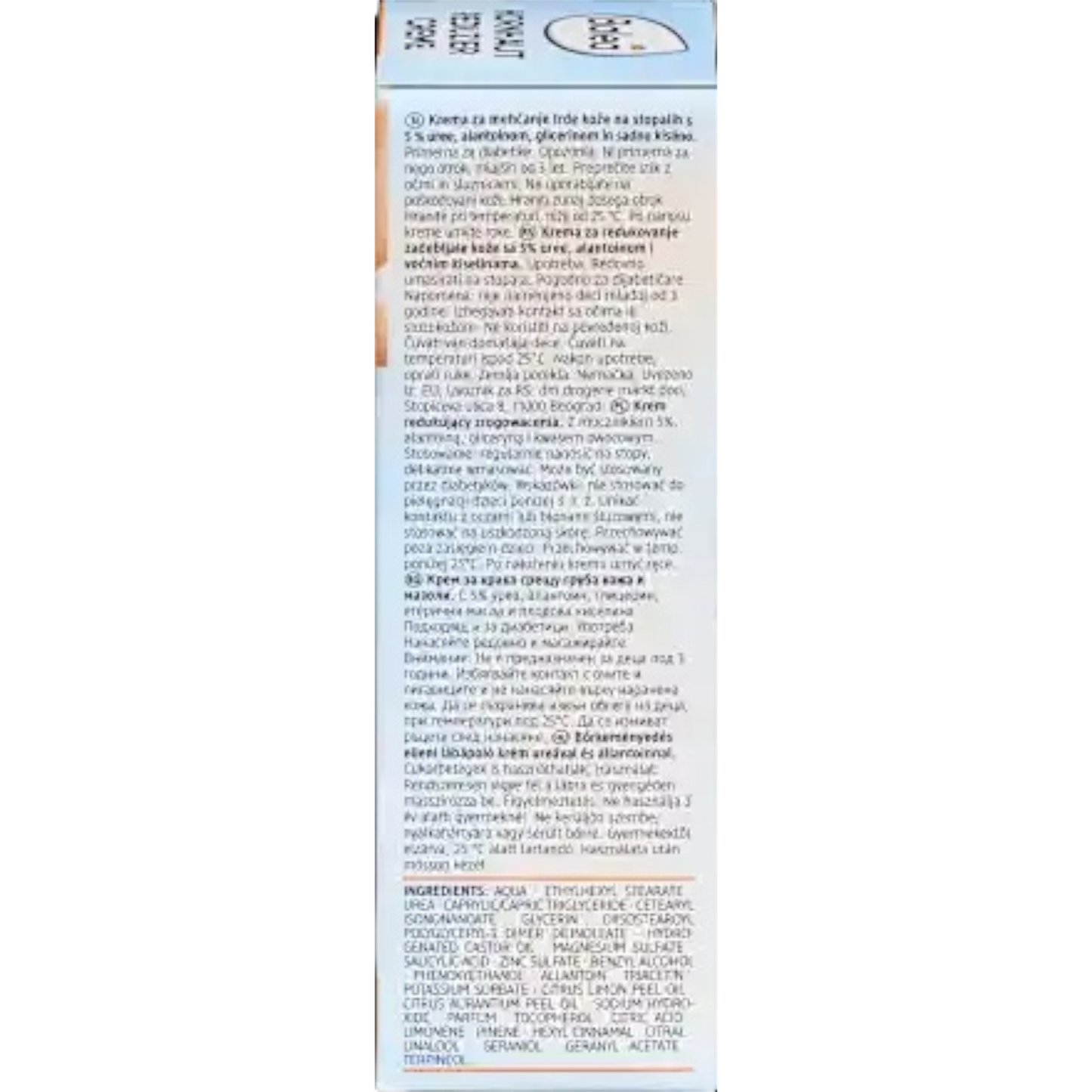 Balea Voetcrème, eeltverminderende crème met ureum en allantoïne, 50 ml