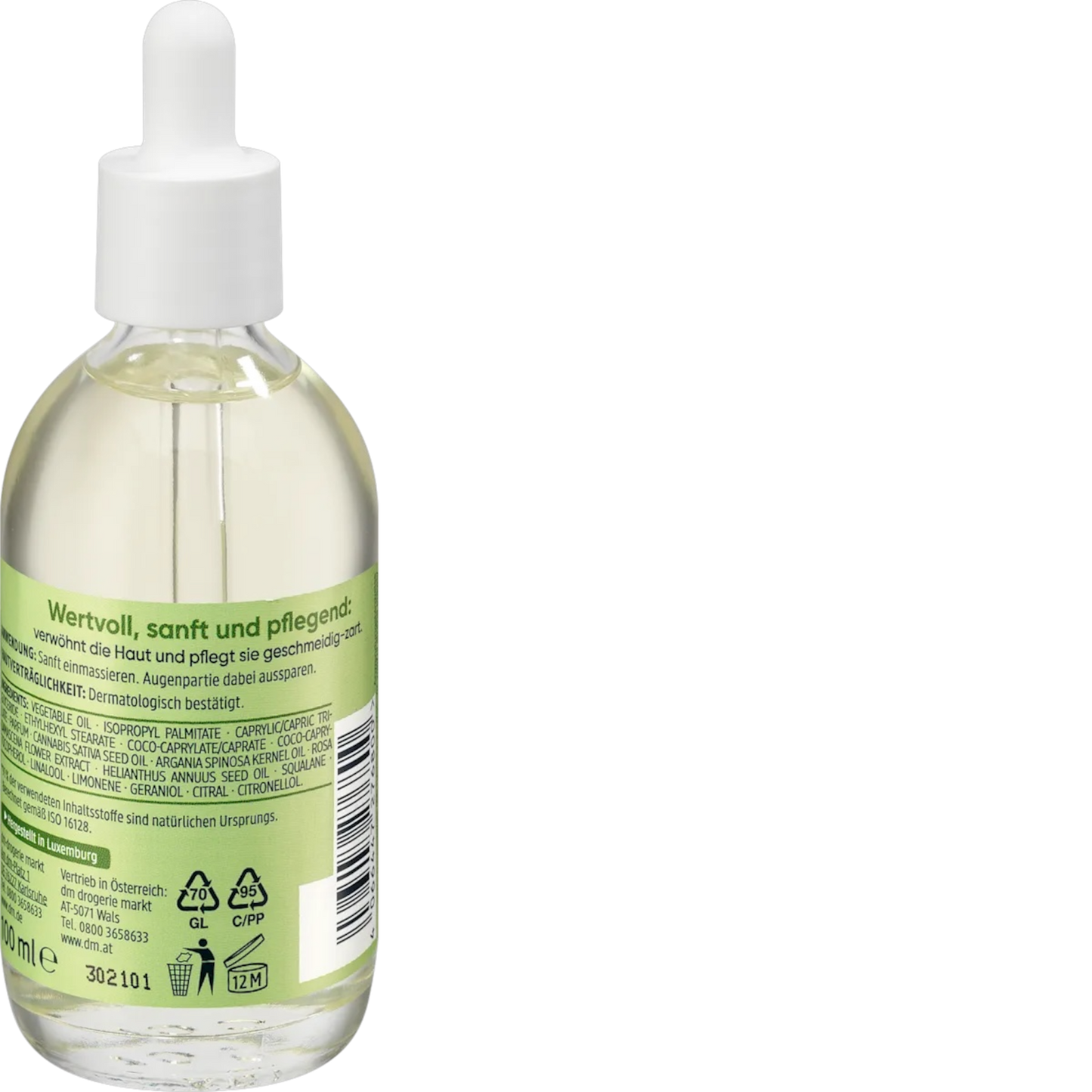 Balea Natural Beauty Care Olie rijk ,olie voor lichaam en gezicht, 100 ml