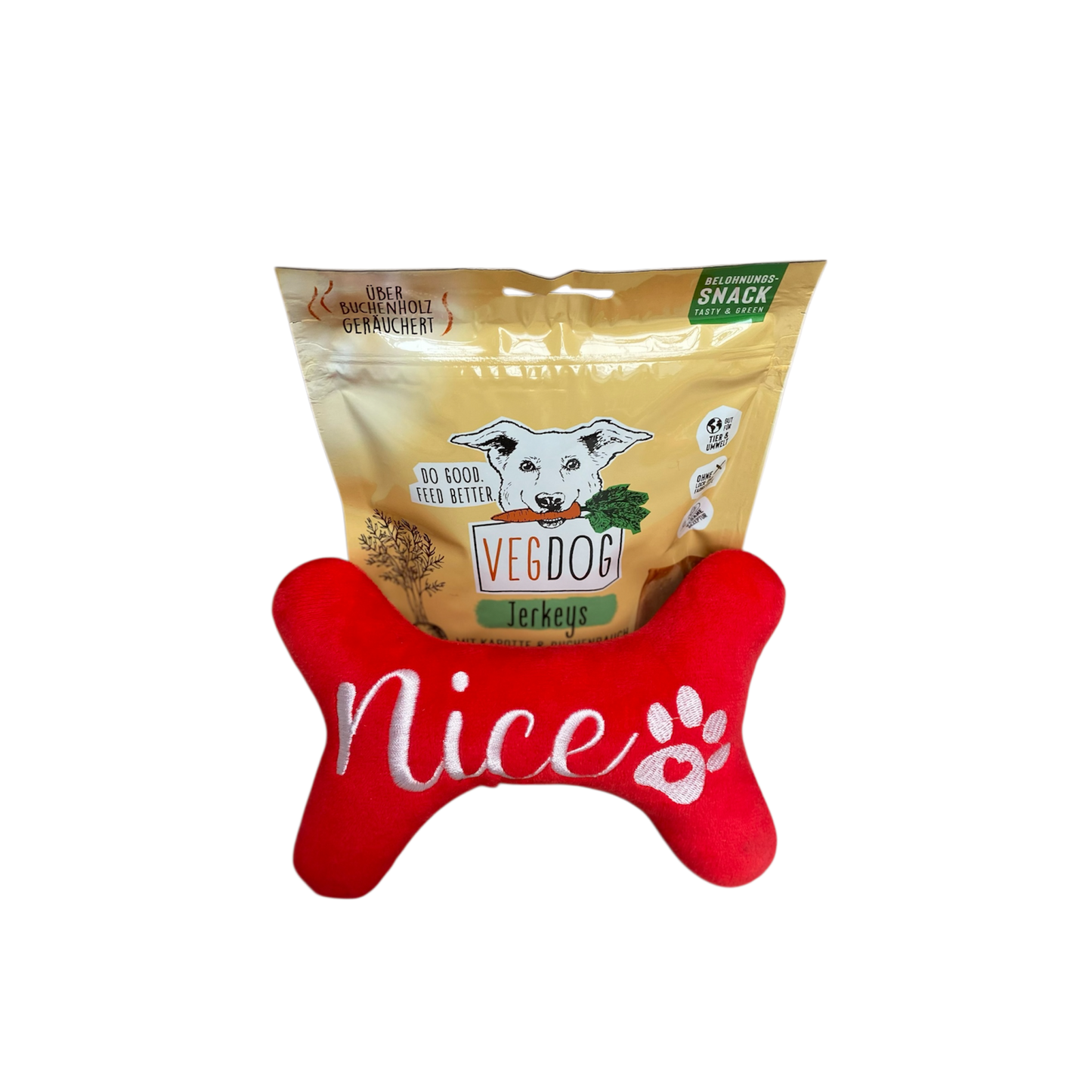 Vegdog Jerkeys cadeauset Rood