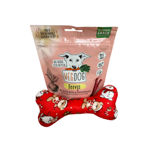 Vegdog Beevys cadeauset Rood