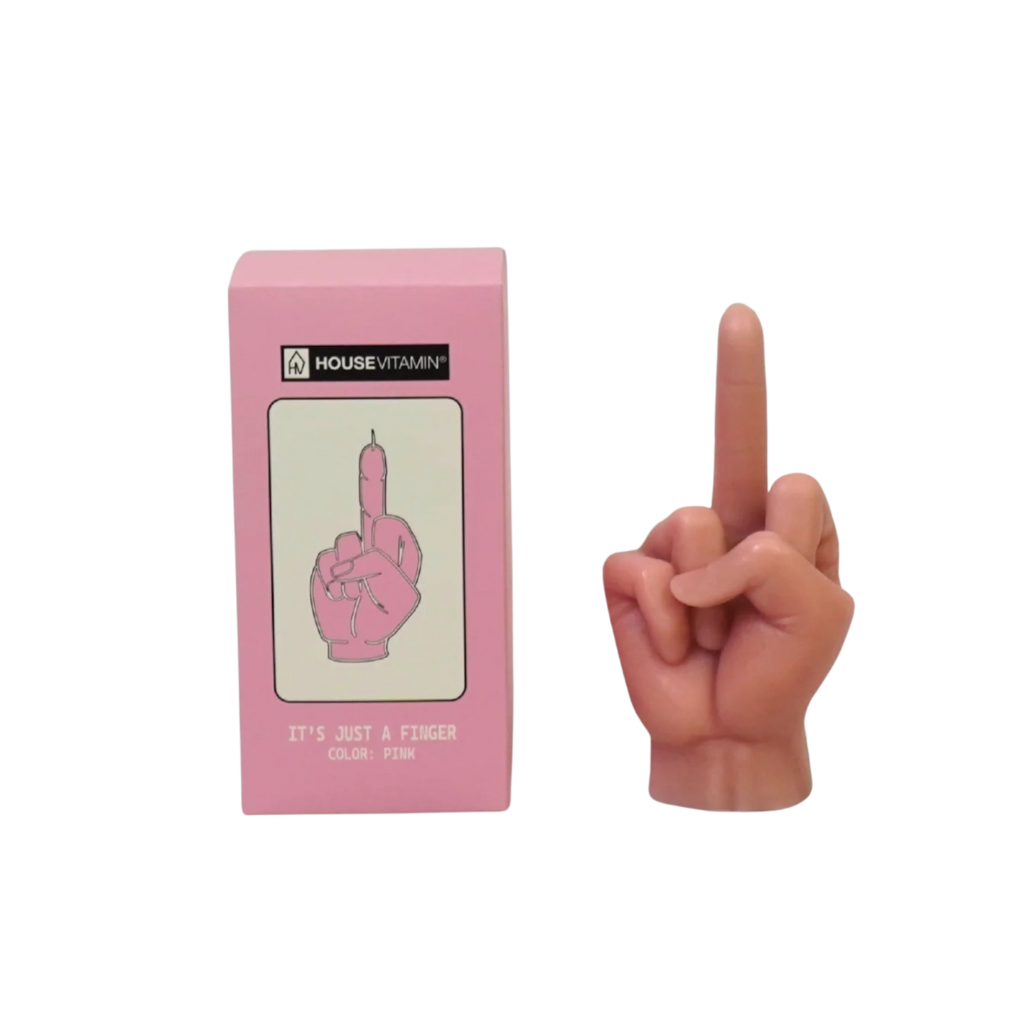 Housevitamin Middelvinger Kaars Roze