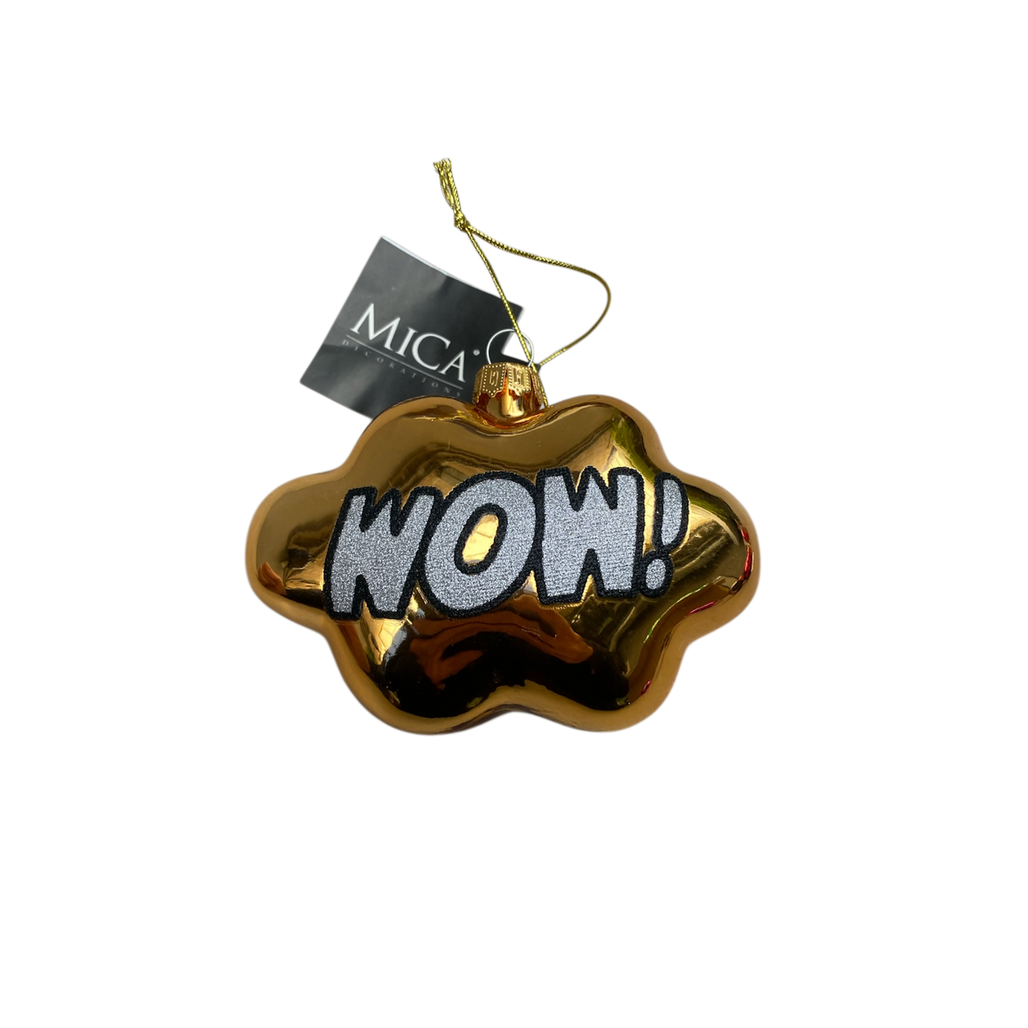 Mica Kerstornament Wow