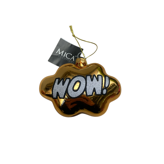 Mica Kerstornament Wow