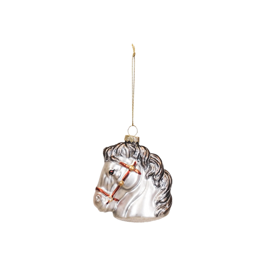 Housevitamin Kerstornament Paard Wit