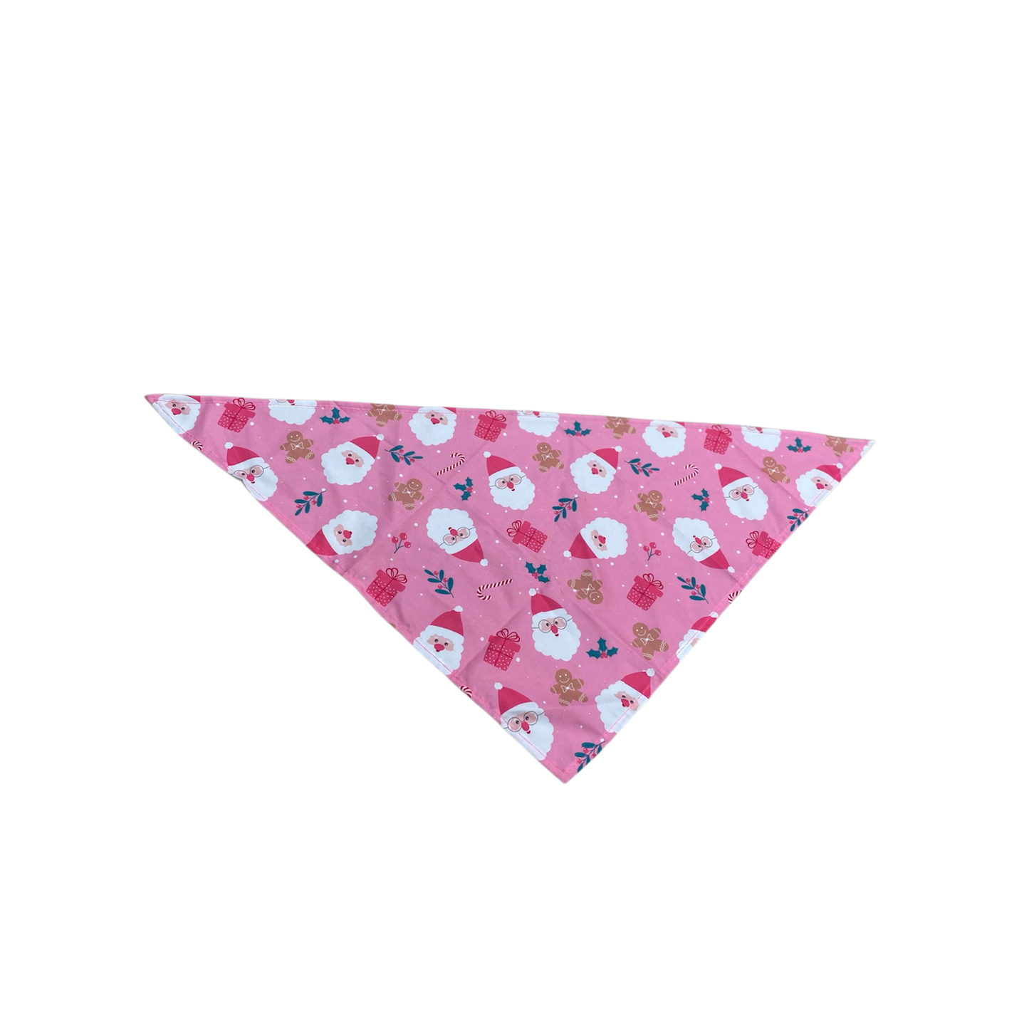 Honden Bandana Roze Kerstman 63 cm