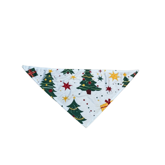 Honden Bandana Kerst Wit 60 cm