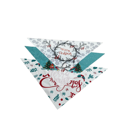 Honden Bandanas Kerst Set van 3  57 cm