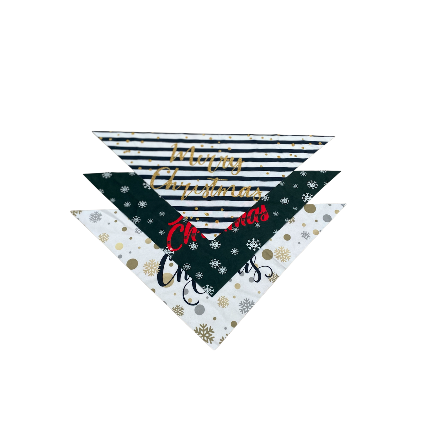 Honden Bandanas Kerst Set van 3  57 cm