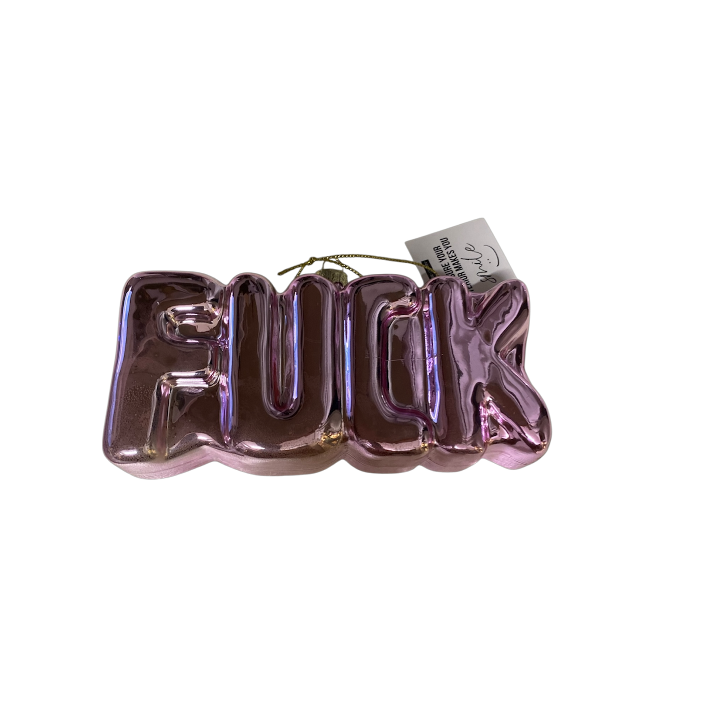 Housevitamin Kerstornament Fuck roze