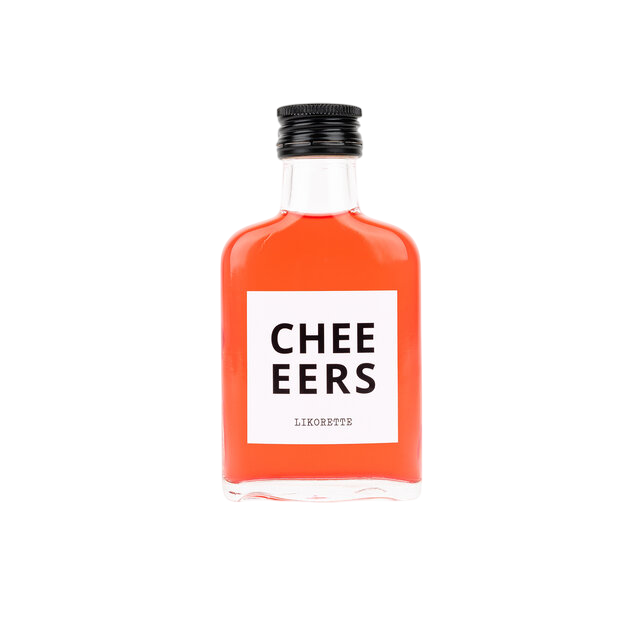 Bottle Language Cheeeers Red it is likorette