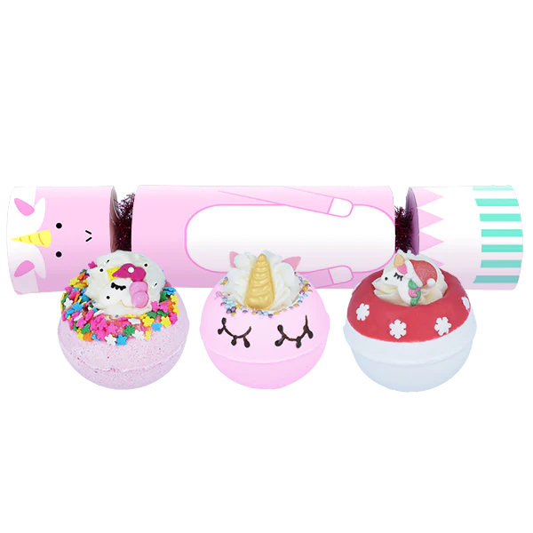 Bomb Cosmetics - The Christmas Unicorn Cracker - Bath Blaster - Gift Set