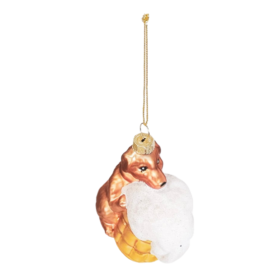 Housevitamin Kerstornament Teckel Bier