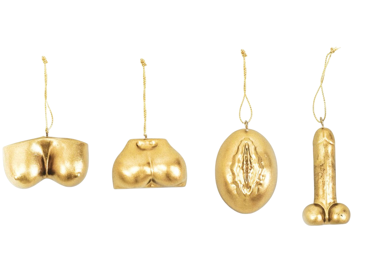 Housevitamin Kerstornament Body hangers Goud