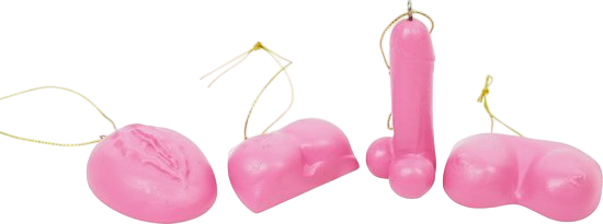 Housevitamin Kerstornament Body hangers Roze