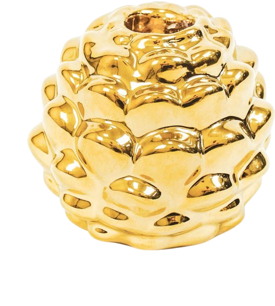 Housevitamin Dennenappel kandelaar Goud Small