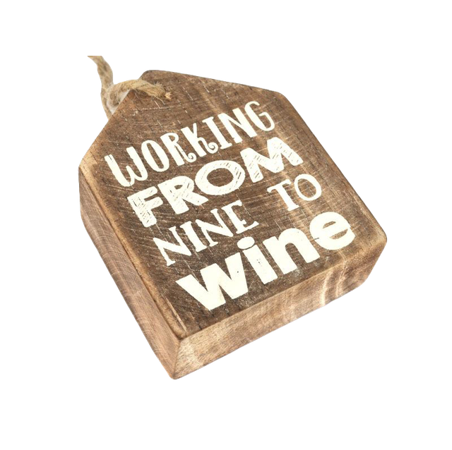 Woodart Hanger Working nine to Wine Natural