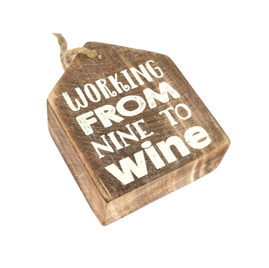 Woodart Hanger Working nine to Wine Naturel