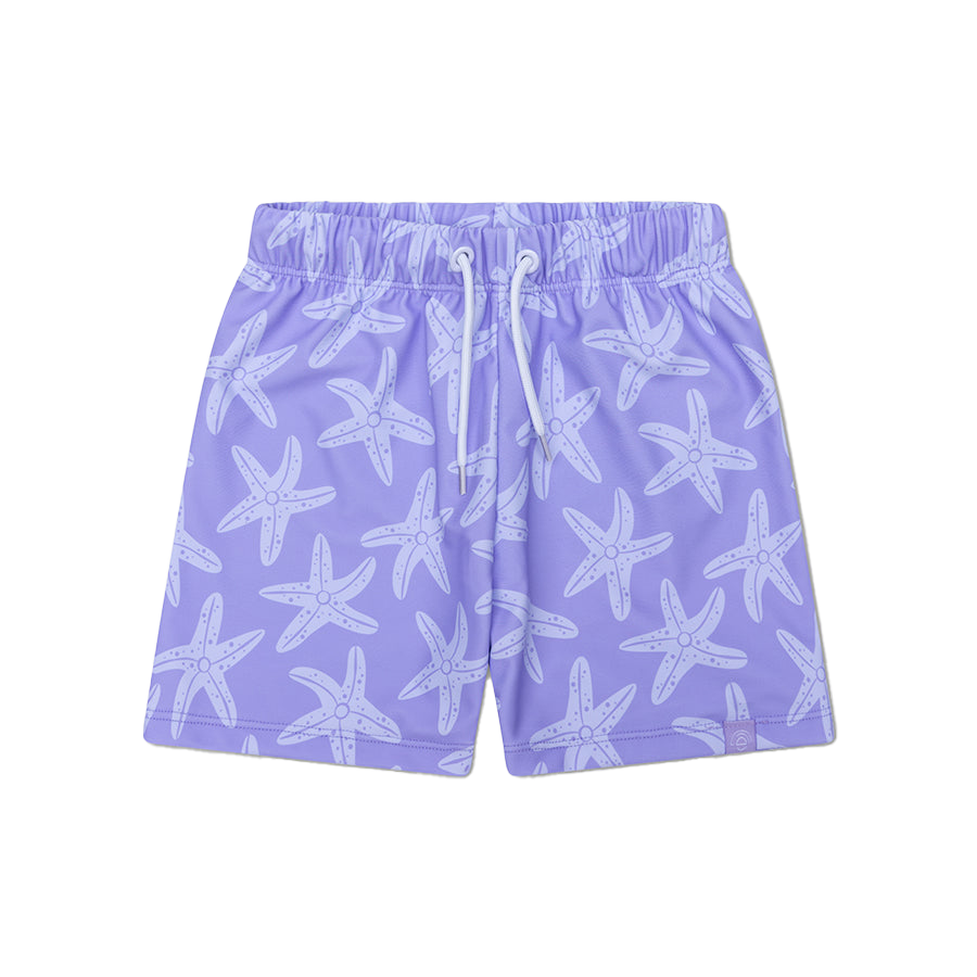 Swim Essentials UV Zwemshort Lila Zeesterren