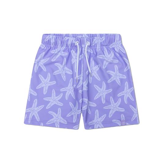 Swim Essentials UV-Badeshorts Lila Seestern