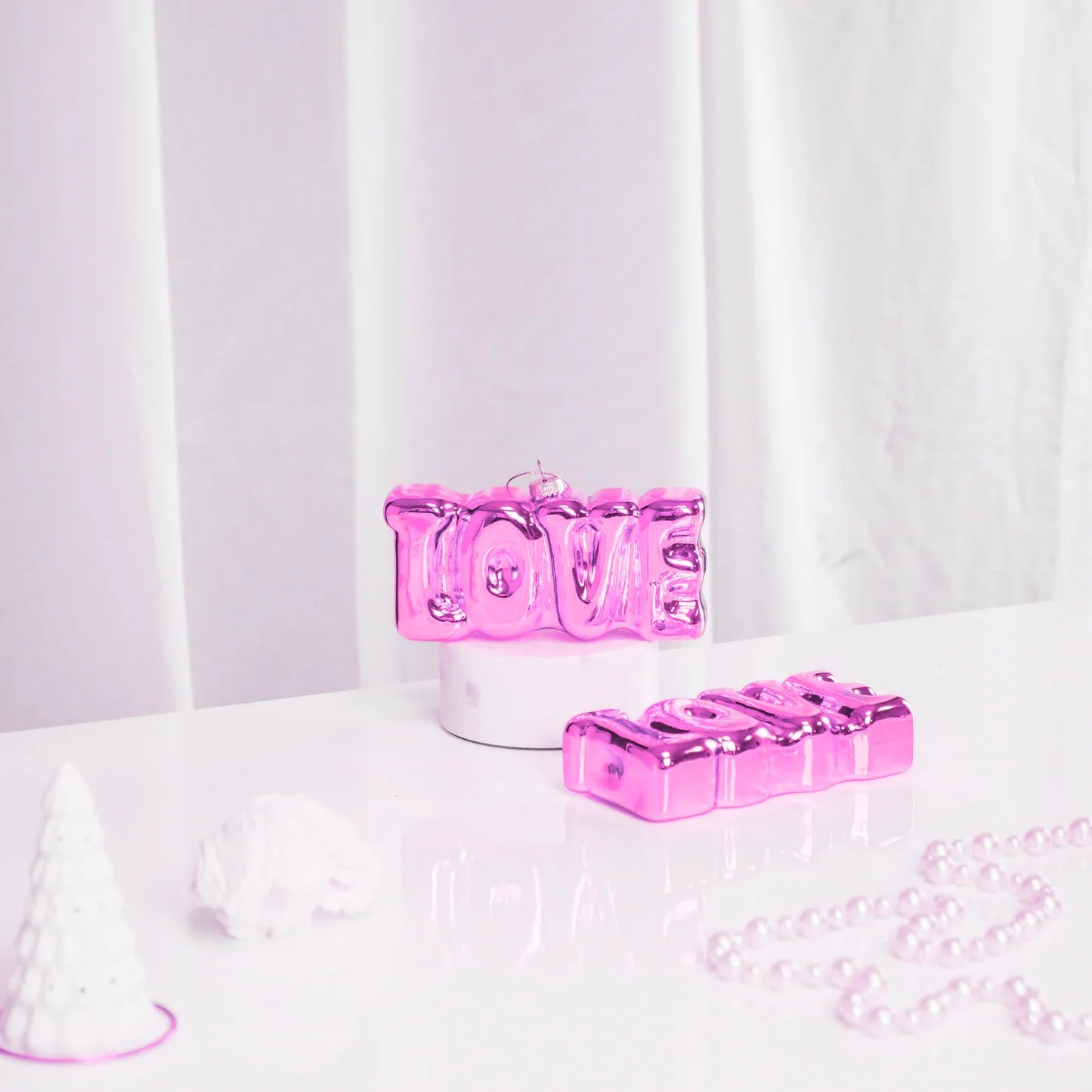 Housevitamin Kerstornament Love roze