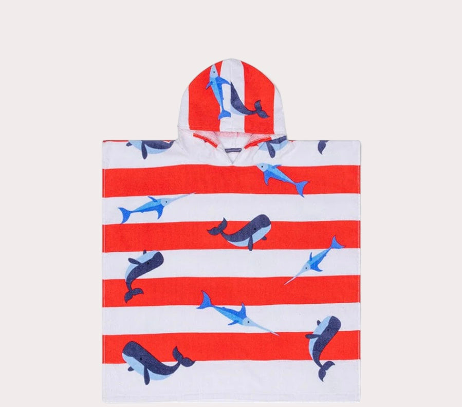 Swim Essentials Terry Poncho Whale