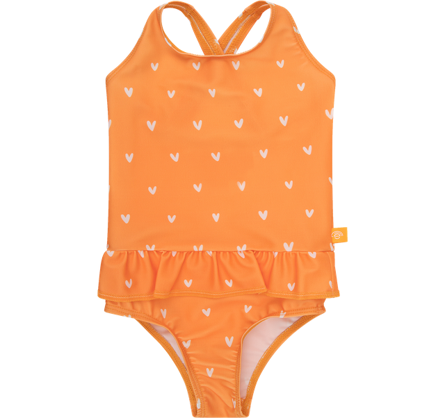 Swim Essentials UV Badpak Oranje Hartjes