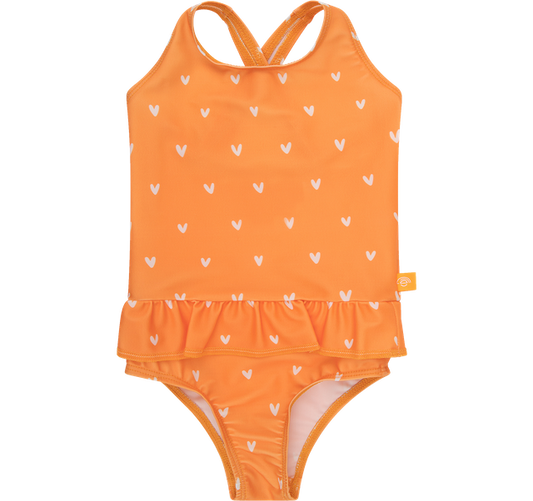 Swim Essentials UV Swimsuit Orange Hearts