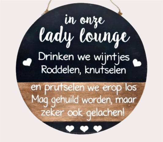 Woodart Wandbord Lady Lounge  40 cm