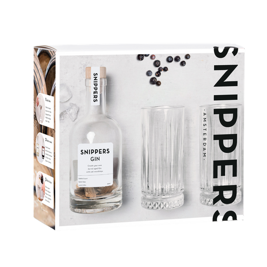Bylout snippers cadeauset gin met 2 glazen