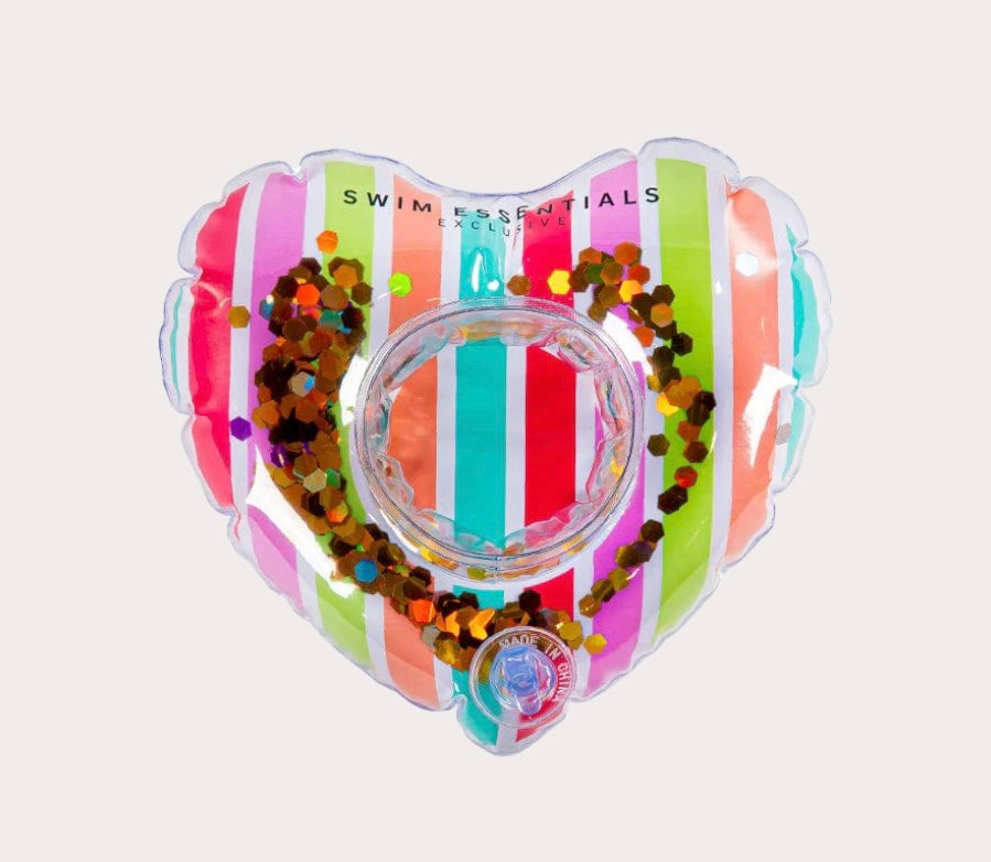 Swim Essentials Inflatable Cup Holder Rainbow Heart