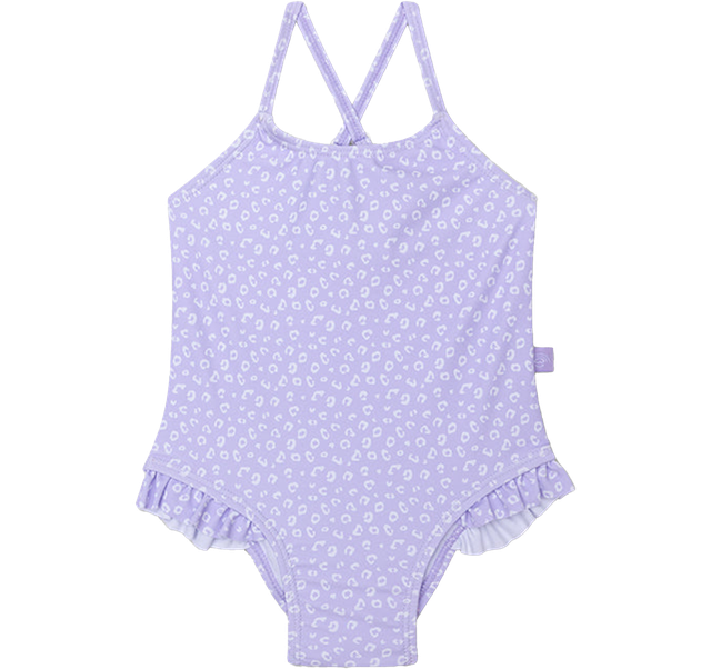 Swim Essentials UV-Badeanzug Lilac Panther Print