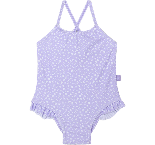 Swim Essentials UV-Badeanzug Lilac Panther Print