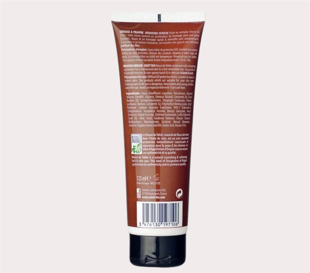 Soleil Des Iles Grease Cream Tube spf 0