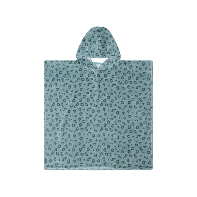 Swim Essentials Badstof Poncho Groen Panterprint