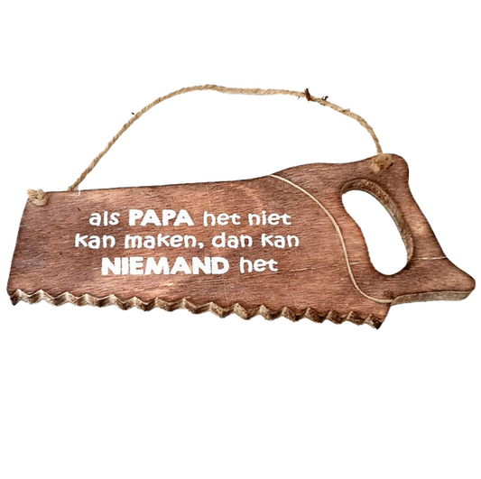 Woodart Wandteller Saw Dad 32 cm