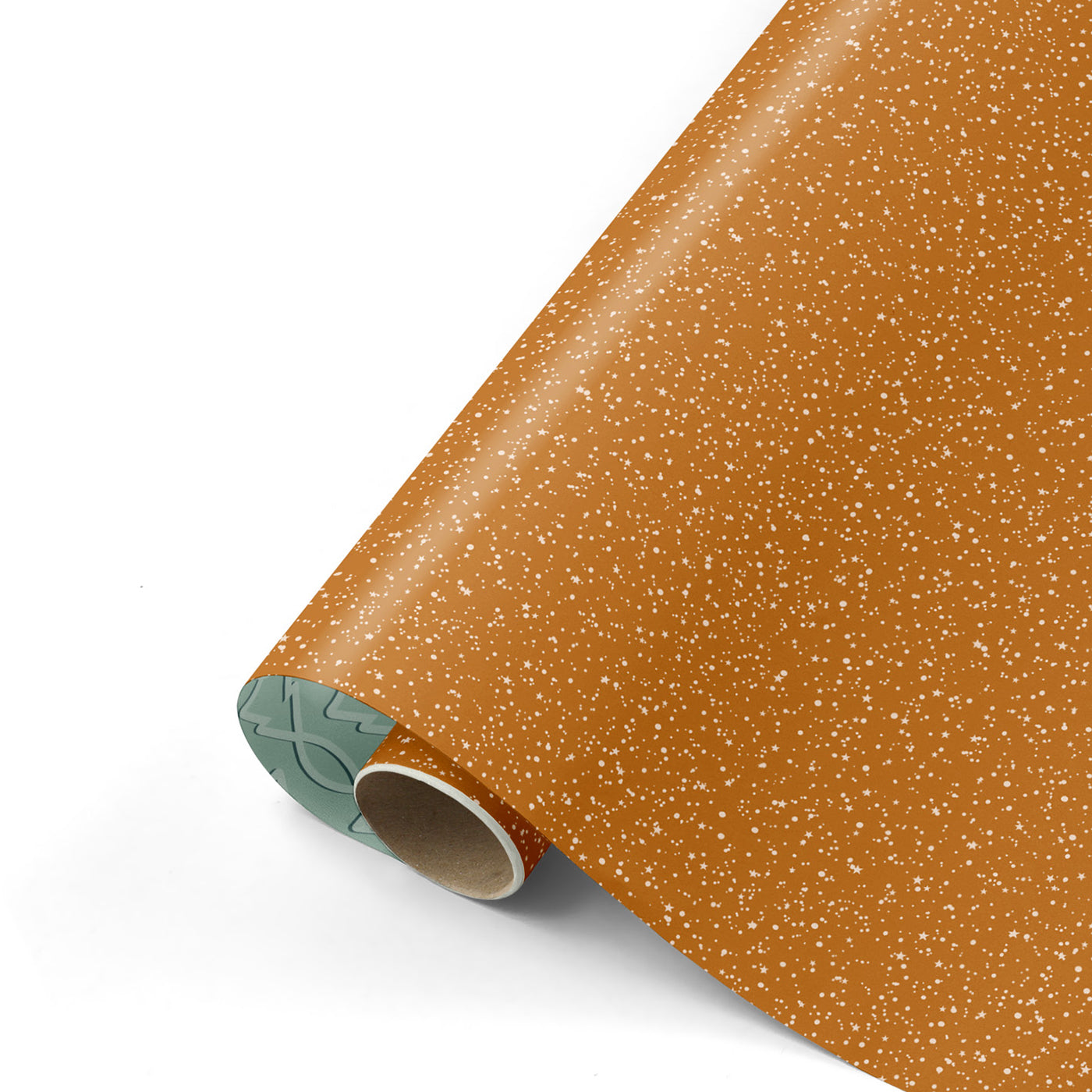 Collectiv Warehouse dubbelzijdig inpakpapier Twinkling Stars roest