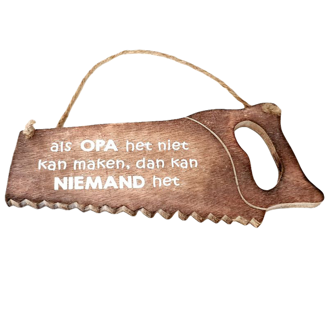 Woodart zaag als opa het niet kan maken